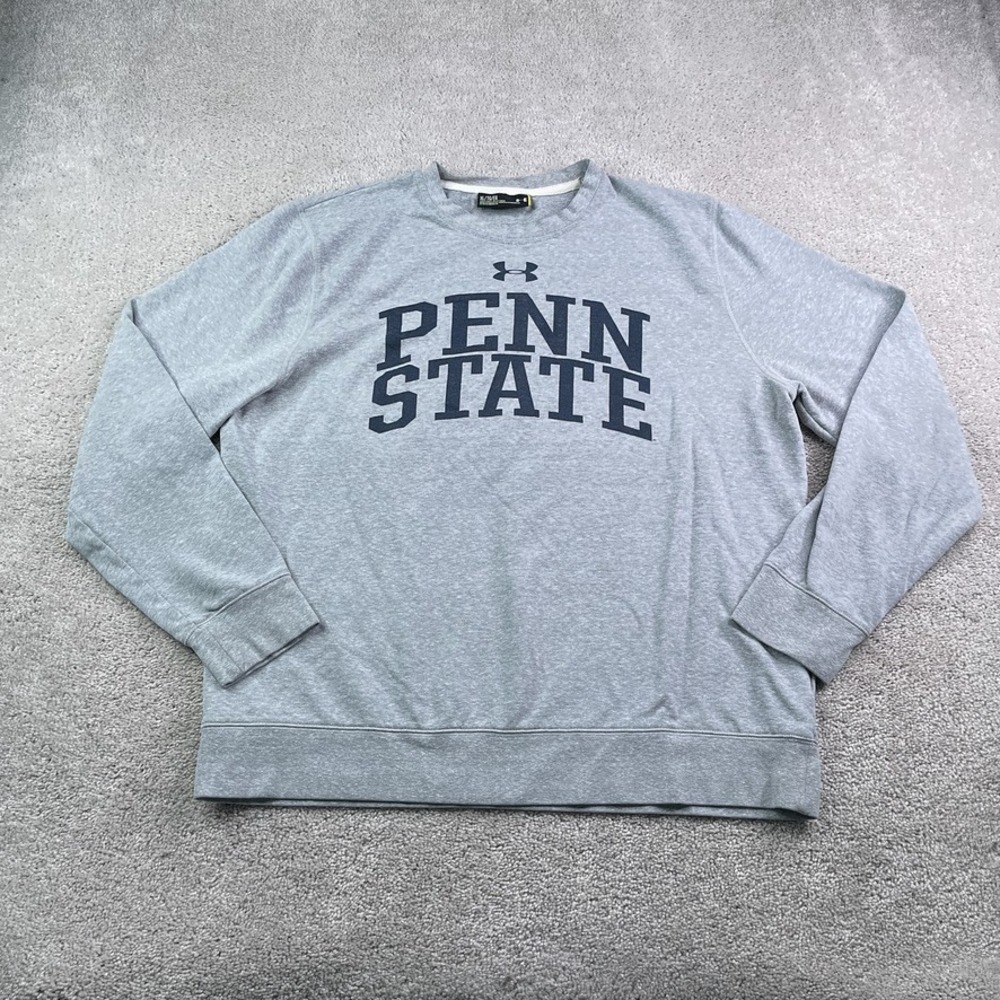 Penn State Nittany Lions Sweatshirt Mens XL Gray Under Armour Crewneck Pullover